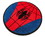 Robe Factory RBF-13682-C Marvel Spider-Man Chest Logo Round Printed Area Rug | 52 Inches