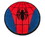 Robe Factory RBF-13682-C Marvel Spider-Man Chest Logo Round Printed Area Rug | 52 Inches