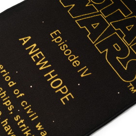 Robe Factory RBF-14412-C Star Wars: A New Hope Title Crawl Printed Area Rug | 26 x 77 Inches
