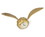 Harry Potter Golden Snitch Replica Resin Desk Clock, 9 x 18 Inches