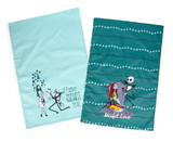 Robe RBF-16200-C Nightmare Before Christmas Jack and Sally Cotton Kitchen Hand Towels | Set of 2
