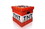 Robe Factory RBF-16212-C Minecraft Tnt Block Storage Tote, Minecraft Storage Cube, 15-Inch Box & Lid