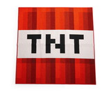 Robe Factory RBF-16425-C Minecraft Red TNT Block Square Area Rug | 52 Inches
