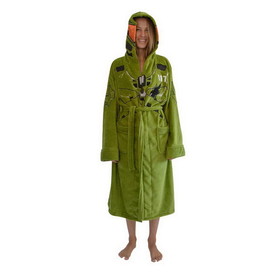 Robe Factory RBF-16444-C Halo Infinite Master Chief Hooded Bathrobe for Adults, One Size Fits Most