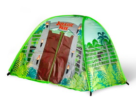 Robe Factory RBF-16477-C Jurassic Park Gates Indoor Bed Tent Pop-Up Canopy | 72 x 36 x 41 Inches