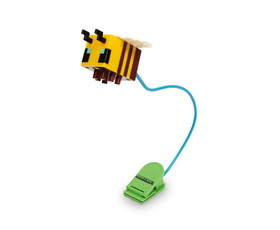 Robe Factory RBF-16701-C Minecraft Yellow Bee Battery-Powered Reading Light with Clip and Adjustable Arm