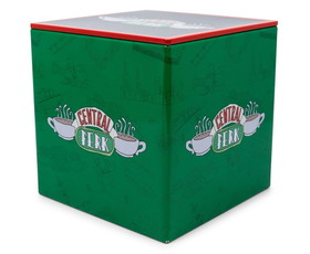 Robe Factory RBF-16709-C Friends Central Perk Tin Storage Box Cube Organizer with Lid | 4 Inches
