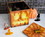 Robe Factory RBF-16730-C Minecraft Jack O'Lantern Tin Storage Box Cube Organizer with Lid | 4 Inches