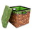 Robe Factory RBF-16743-C Minecraft Grassy Block Fabric Storage Bin Cube Organizer with Lid | 13 Inches