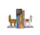 Robe Factory RBF-16744-C Minecraft 6-Inch Llama Bookends | Set of 2