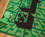 Robe Factory RBF-16824-C Minecraft Green Creeper Printed Area Rug | 60 x 39 Inches