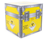 Robe Factory RBF-17130-C Back to the Future Plutonium Crate Tin Storage Box Cube Organizer | 4 Inches