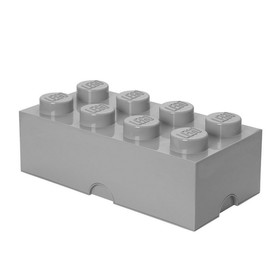 Room Copenhagen RMC-40040640-C LEGO Storage Brick 8, Stone Grey