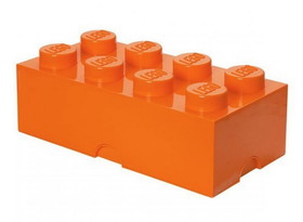 Room Copenhagen RMC-40040660-C LEGO Storage Brick 8, Bright Orange
