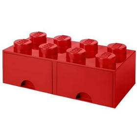 Room Copenhagen Lego Storage Brick 2 Drawer Bright Red