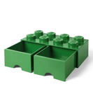 Room Copenhagen RMC-40061734-C Lego Storage Brick 2 Drawer Dark Green