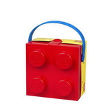 Room Copenhagen RMC-40240601-C Lego Lunch Box With Handle, Bright Red