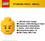 Room Copenhagen RMC-4033_WNK-C LEGO Mini 4 x 4.5 Inch Plastic Storage Head | Winking