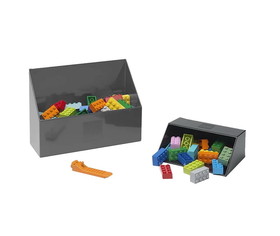 Room Copenhagen RMC-41210002-C LEGO Brick 2 Piece Scooper Set  | Grey & Black