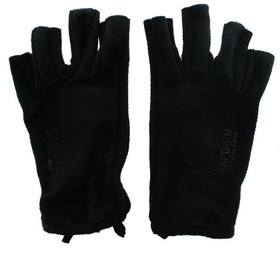 Rapid Dominance RPD-T47-PL-BLK-03-C Rapdom Tactical Polar Fleece Half Finger Gloves, Size L