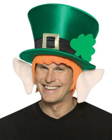 Rasta Imposta St Patrick's Day Leprechaun Top Hat With Ears