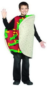 Rasta Imposta Funny Food Mexican Taco Child Costume 7-10