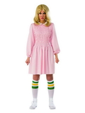 Rubie's Stranger Things Eleven Long Sleeve Adult Costume Dress - Pink