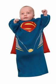 Superman Man Of Steel Bunting Costume Infant Newborn 0-9
