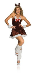 Rubie's Sexy Christmas Festive Female Reindeer Adult Costume