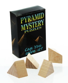 Rubie's Pyramid Brain Teaser Wooden Puzzle
