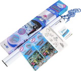 South Beach Bubbles SBB-108-C WOWmazing Winter Giant Bubble Kit, Wand + 2 Packets Bubble Concentrate + 8 Stickers