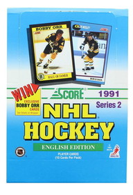 Score SCO-96621-C NHL 1991-92 Score Hockey Series 2 Wax Box