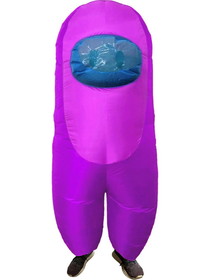 Studio Halloween SHI-21142-C Amongst Us Purple Imposter Sus Crewmate Inflatable Child Costume | Standard