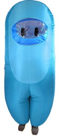 Studio Halloween SHI-21146-C Amongst Us Light Blue Imposter Sus Crewmate Inflatable Child Costume | Standard