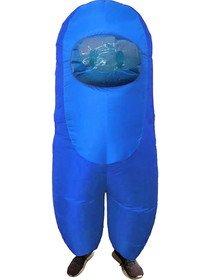 Studio Halloween SHI-21149-C Amongst Us Blue Imposter Sus Crewmate Inflatable Adult Costume | Standard