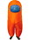 Studio Halloween SHI-21150-C Amongst Us Orange Imposter Sus Crewmate Inflatable Adult Costume | Standard