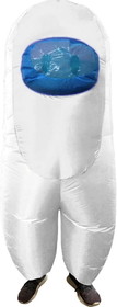 Studio Halloween SHI-21158-C Amongst Us White Imposter Sus Crewmate Inflatable Child Costume | Standard
