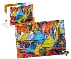 Street Scenery Colorful Pottery 500 Piece Jigsaw Puzzle