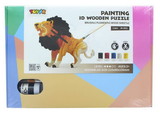 Shantou South Toys Factory SIL-SA059525-C 3D Wooden Painting Puzzle, Lion