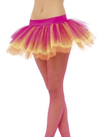 Smiffys Tutu Neon Multi-Colored Adult Costume Underskirt One Size