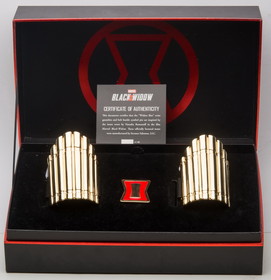 SalesOne SOI-BKWDGIFTSET01-C Marvel Black Widow Light-Up LED Bracelets and Belt Pin Replica Box Set