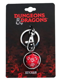 SalesOne SOI-DNDD20KC03-C Dungeons & Dragons Spinning 20-Sided Dice Metal Keychain
