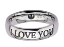 SalesOne SOI-SWHSPLFR03-11-C Star Wars I Know Stainless Steel Ring Size 11