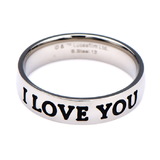 SalesOne SOI-SWHSPLFR04-11-C Star Wars I Love You/ I Know Stainless Steel Ring Size 11