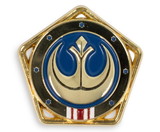 SalesOne SOI-SWMANREPBDGLP1-C Star Wars: The Mandalorian New Republic Enamel Pin Badge With Magnetic Back