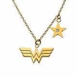 SalesOne SOI-WWMNNKGP19-C DC Comics Wonder Woman Stainless Steel Necklace