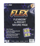 Sequoia Games SQG-75114-C NBA FLEX Flexagon 4-Pocket Secure Page | 10 Per Pack