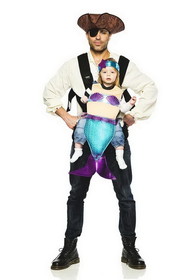 Seeing Red Pirate & Mermaid Baby Carrier Costume