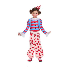 Seeing Red Vintage Clown Child Costume
