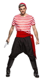 Seeing Red Pirate Crew Member Adult Costume